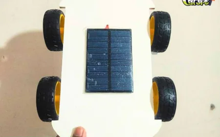 Solar Powered Car Project for Students Ready to Use