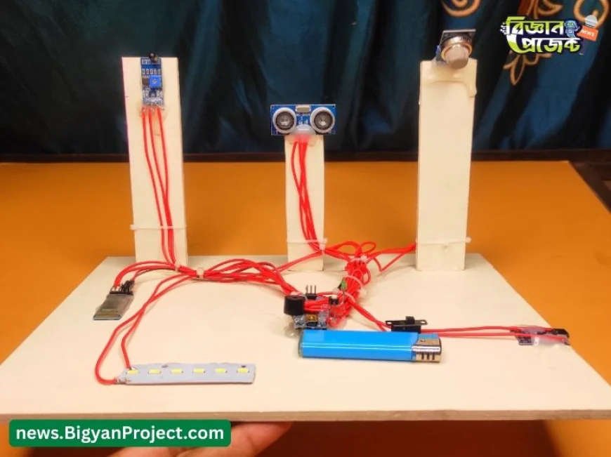Smart Home Security System with Fire and Gas Detection