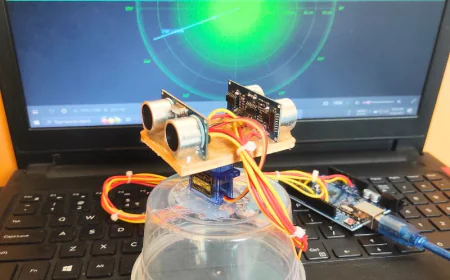 শিক্ষার্থীদের জন্য নতুন আরডুইনো ৩৬০° আল্ট্রাসনিক রাডার